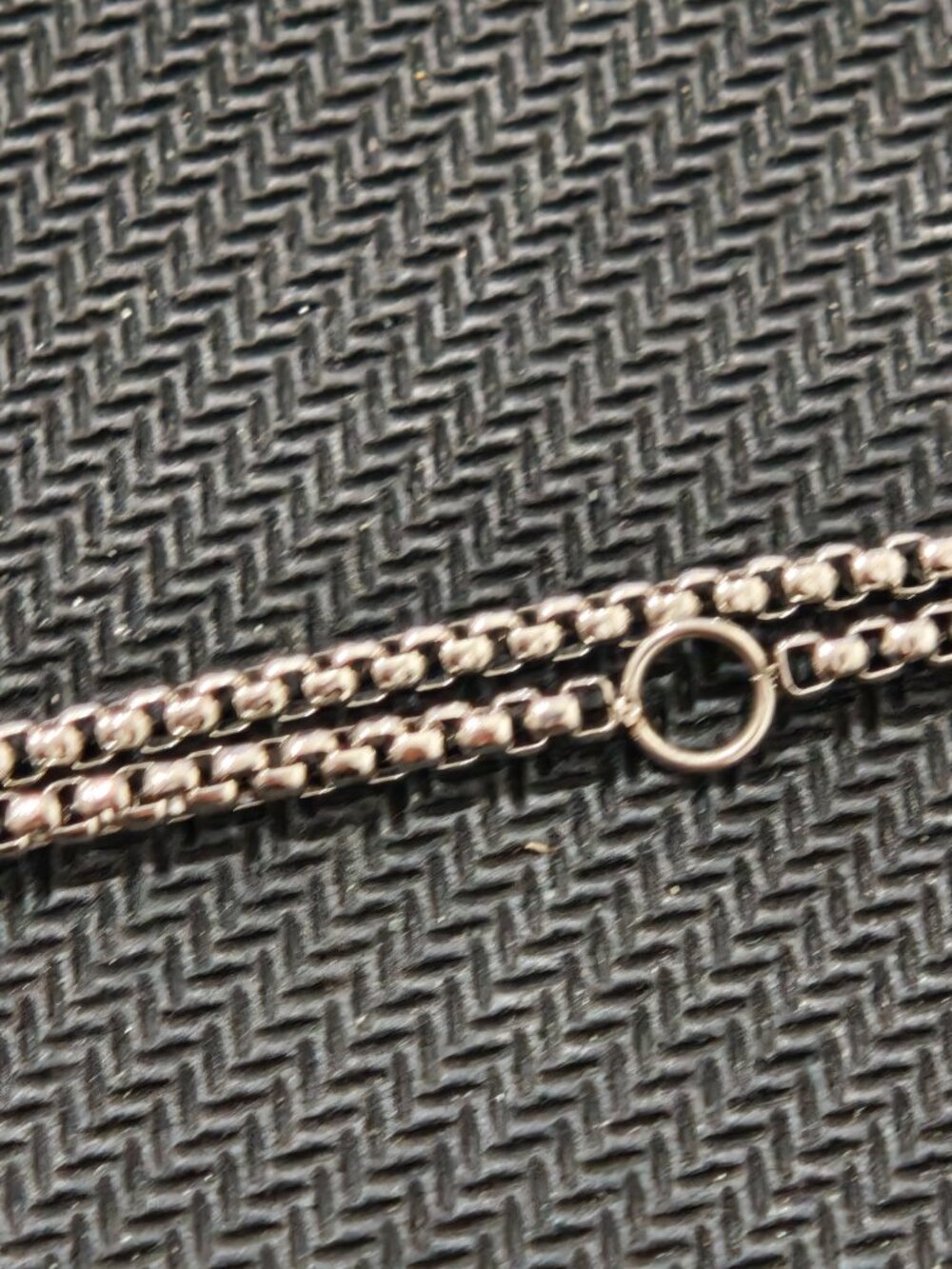 Two-Tone Cross Pendant Necklace, Sterling Silver & Gold Cable Cross Chain - Picture 9 of 10
